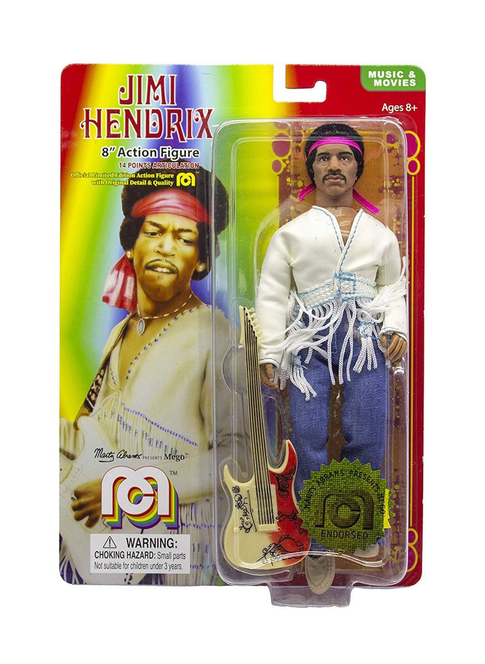 Jimi Hendrix figurine Woodstock Flocked 20 cm