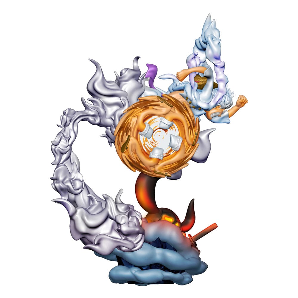 One Piece Petitrama statuette PVC Logbox Re Birth Gear Fifth Special Set 9 cm