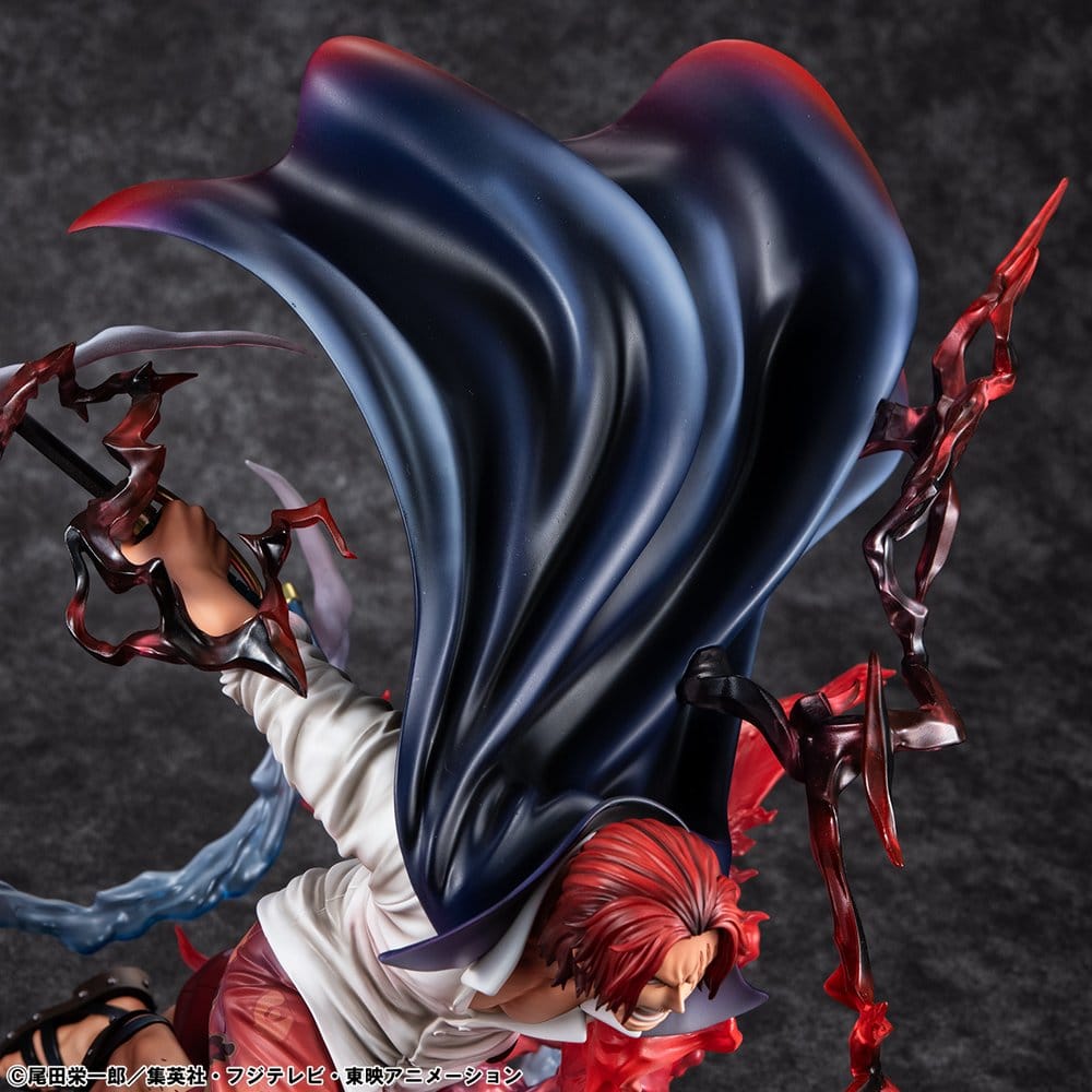 One Piece statuette PVC P.O.P. SA-MAXIMUM Leader of Red Hair Pirates Red-Haired Shanks Kamusari 25 cm