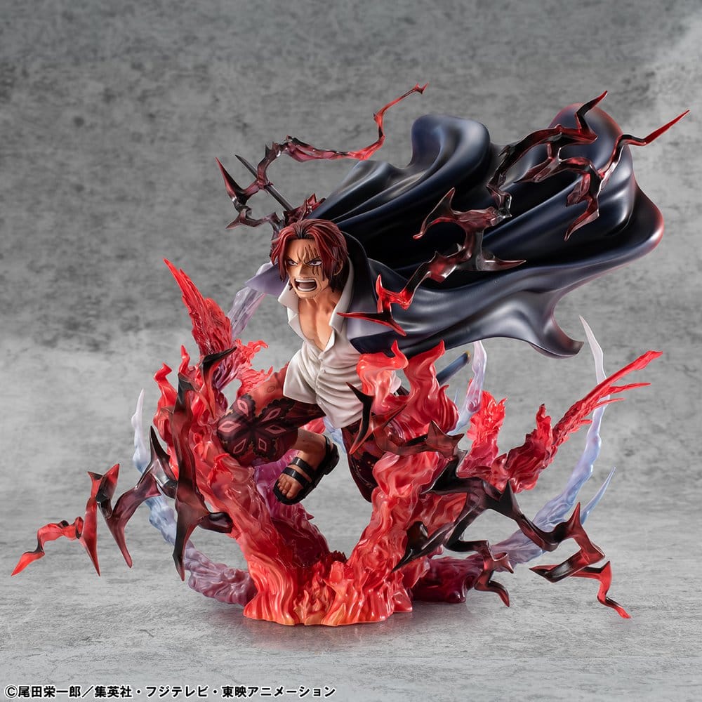One Piece statuette PVC P.O.P. SA-MAXIMUM Leader of Red Hair Pirates Red-Haired Shanks Kamusari 25 cm