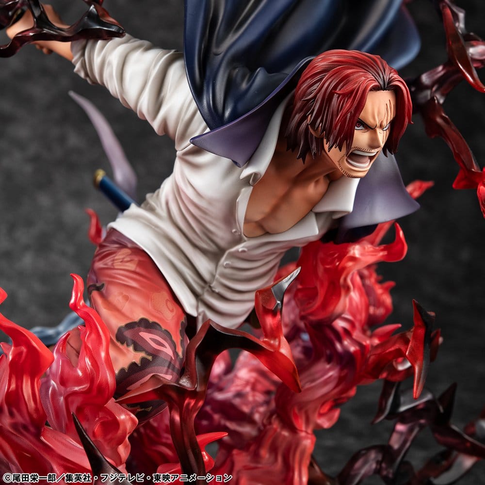 One Piece statuette PVC P.O.P. SA-MAXIMUM Leader of Red Hair Pirates Red-Haired Shanks Kamusari 25 cm