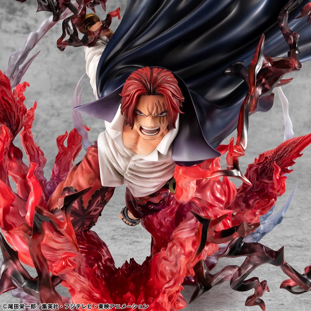 One Piece statuette PVC P.O.P. SA-MAXIMUM Leader of Red Hair Pirates Red-Haired Shanks Kamusari 25 cm