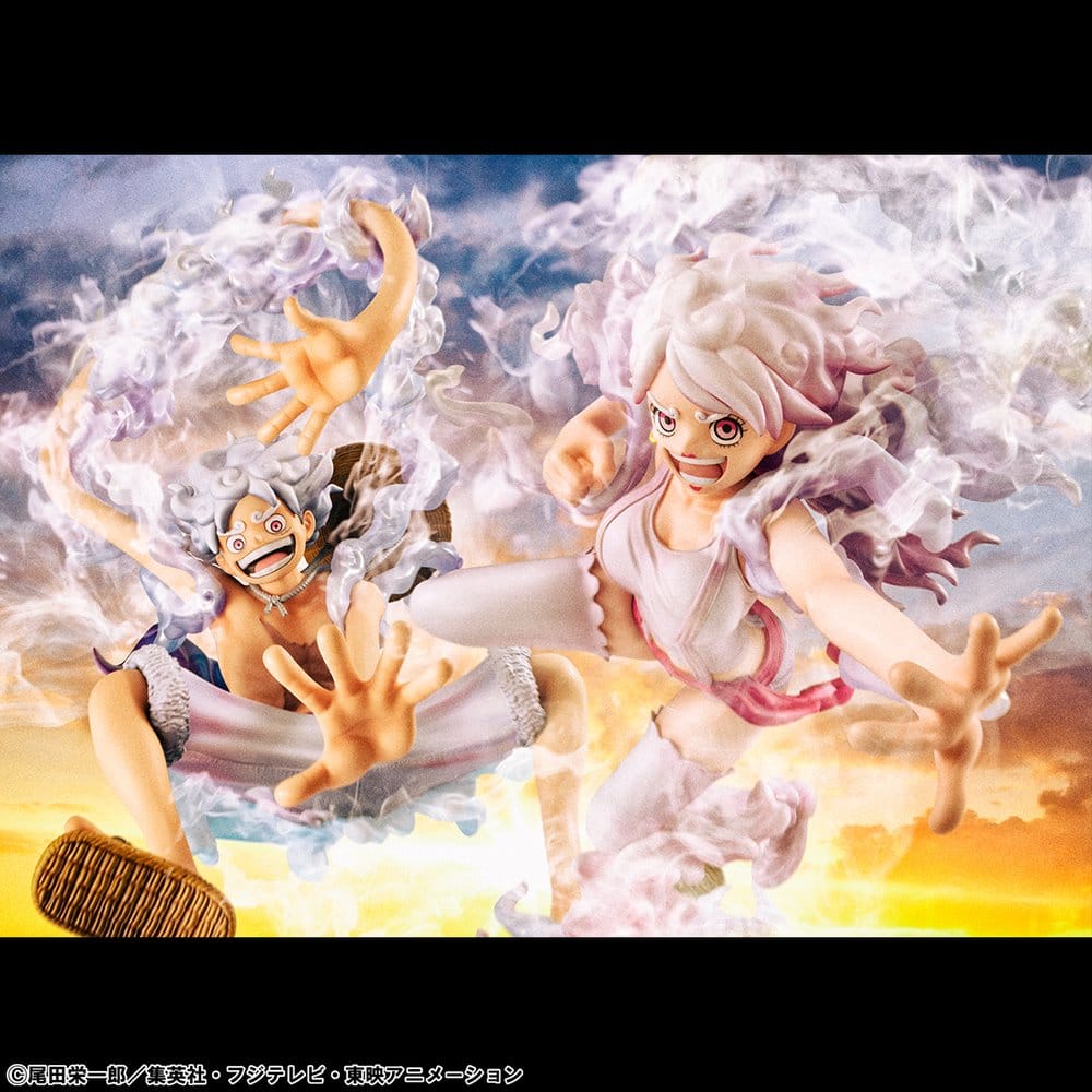 One Piece figurine PVC Portrait.Of.Pirates "Evolutionary History" Monkey D. Luffy "Gear Fifth" 26 cm