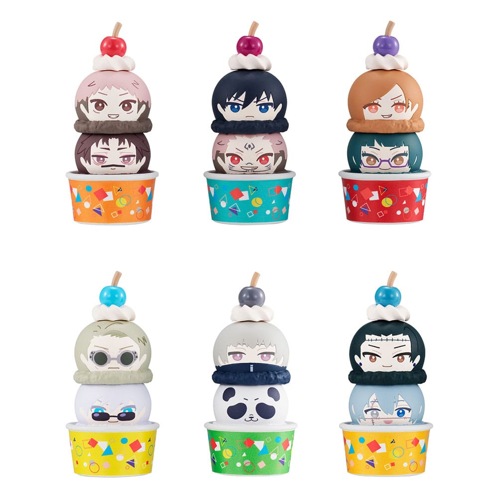 Jujutsu Kaisen pack 6 trading figures Tsumichen Stack up & Change 8 cm (with gift)