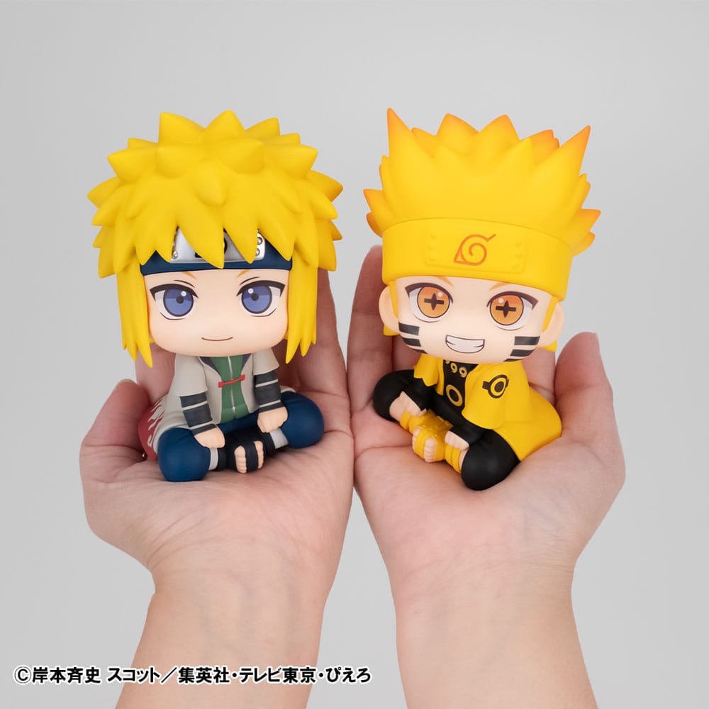 Naruto Shippuden statuette PVC Look Up Naruto Uzumaki Six Paths Sage Mode & Minato Namikaze 11 cm (with gift)