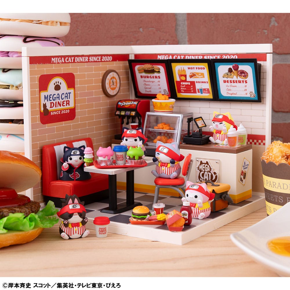 Naruto Shippuden Mega Cat Project Nyaruto! assortiment trading figures Mega Cat Diner 3 cm (6)