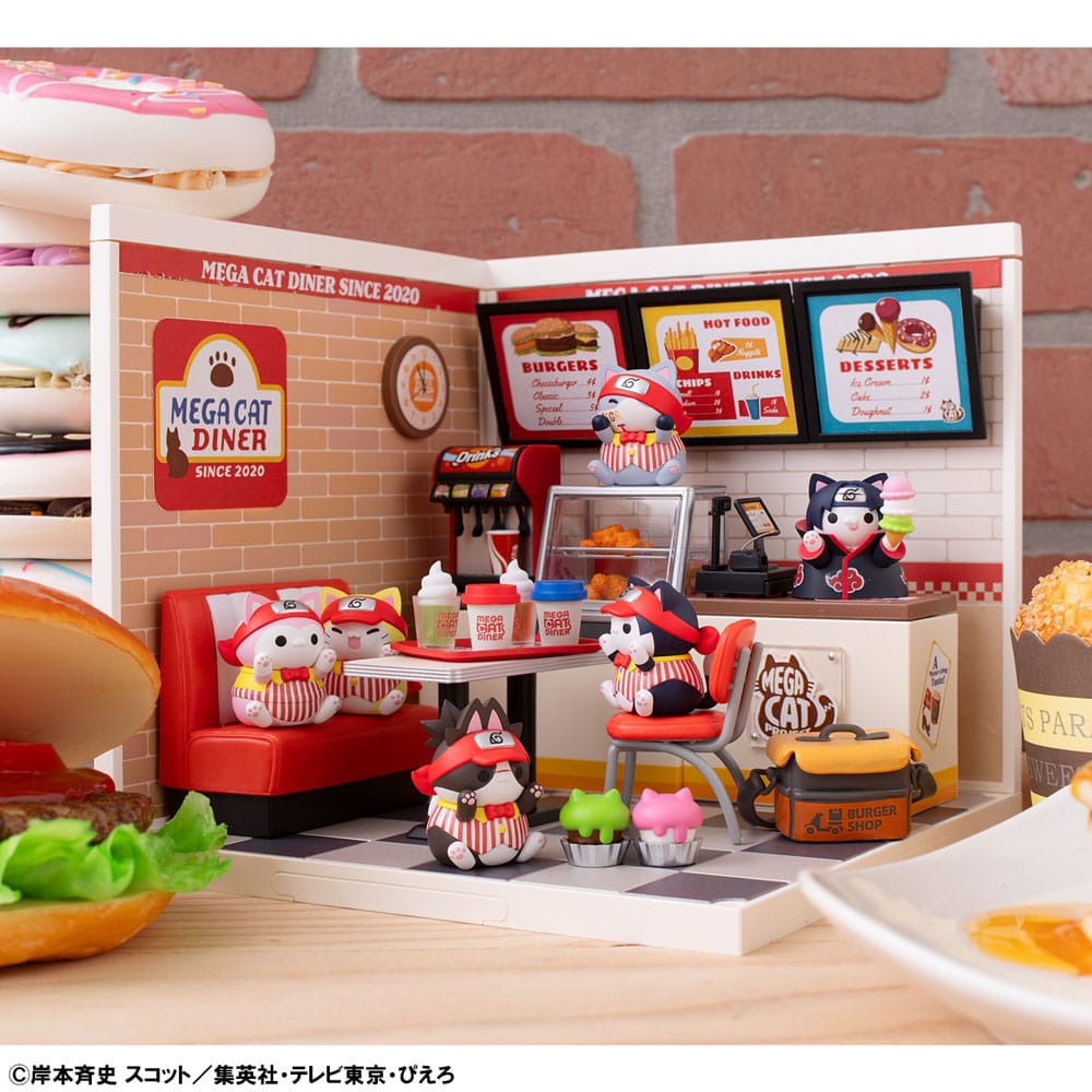 Naruto Shippuden Mega Cat Project Nyaruto! assortiment trading figures Mega Cat Diner 3 cm (6)
