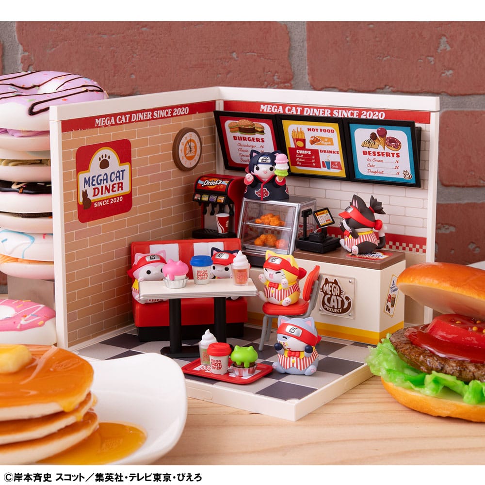 Naruto Shippuden Mega Cat Project Nyaruto! assortiment trading figures Mega Cat Diner 3 cm (6)