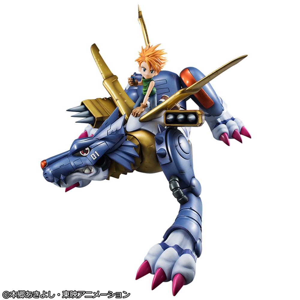 Digimon Adventure G.E.M. Precious Series statuette PVC Metal Garurumon & Ishida Yamato 30 cm