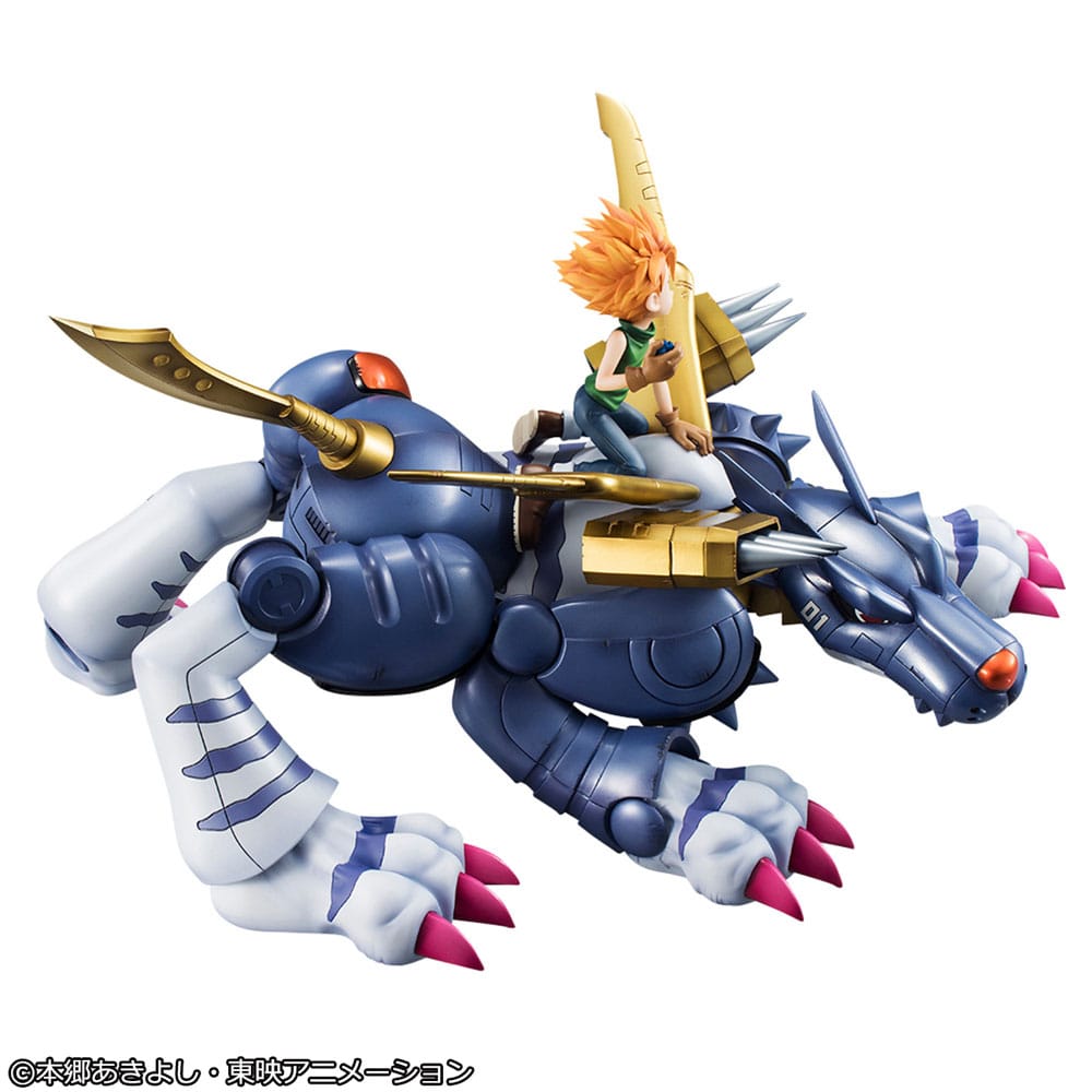 Digimon Adventure G.E.M. Precious Series statuette PVC Metal Garurumon & Ishida Yamato 30 cm