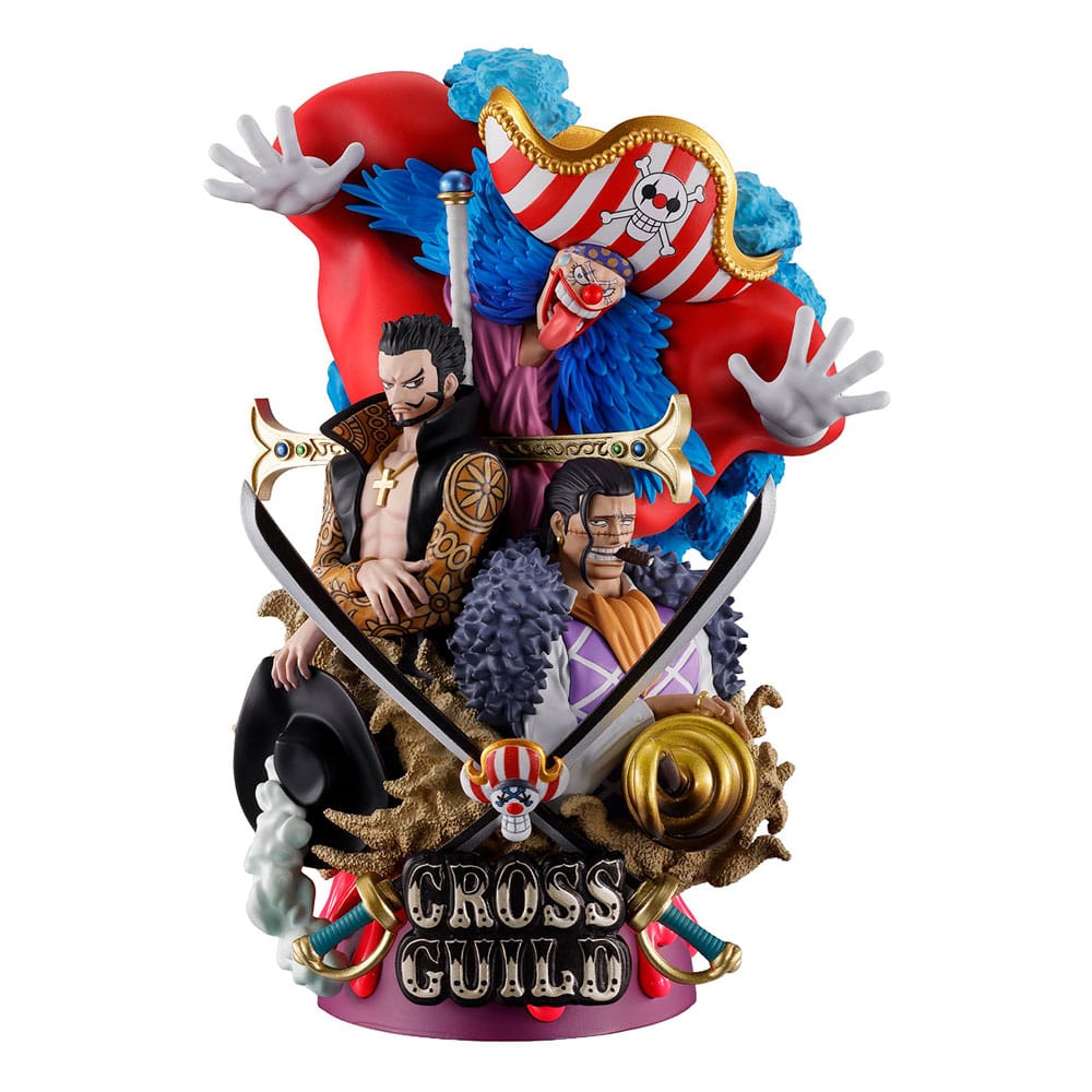 One Piece Petitrama DX statuette PVC Logbox Re Birth 03 Cross Guild 15 cm
