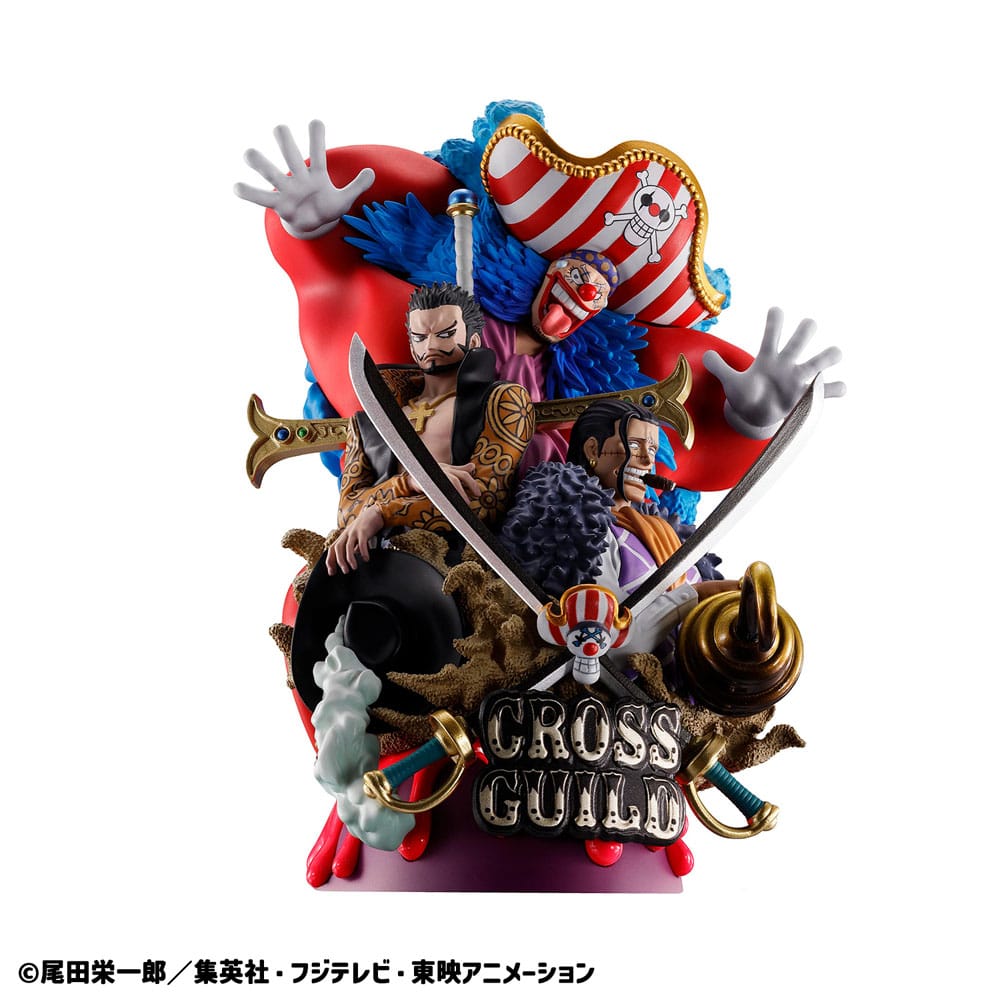 One Piece Petitrama DX statuette PVC Logbox Re Birth 03 Cross Guild 15 cm