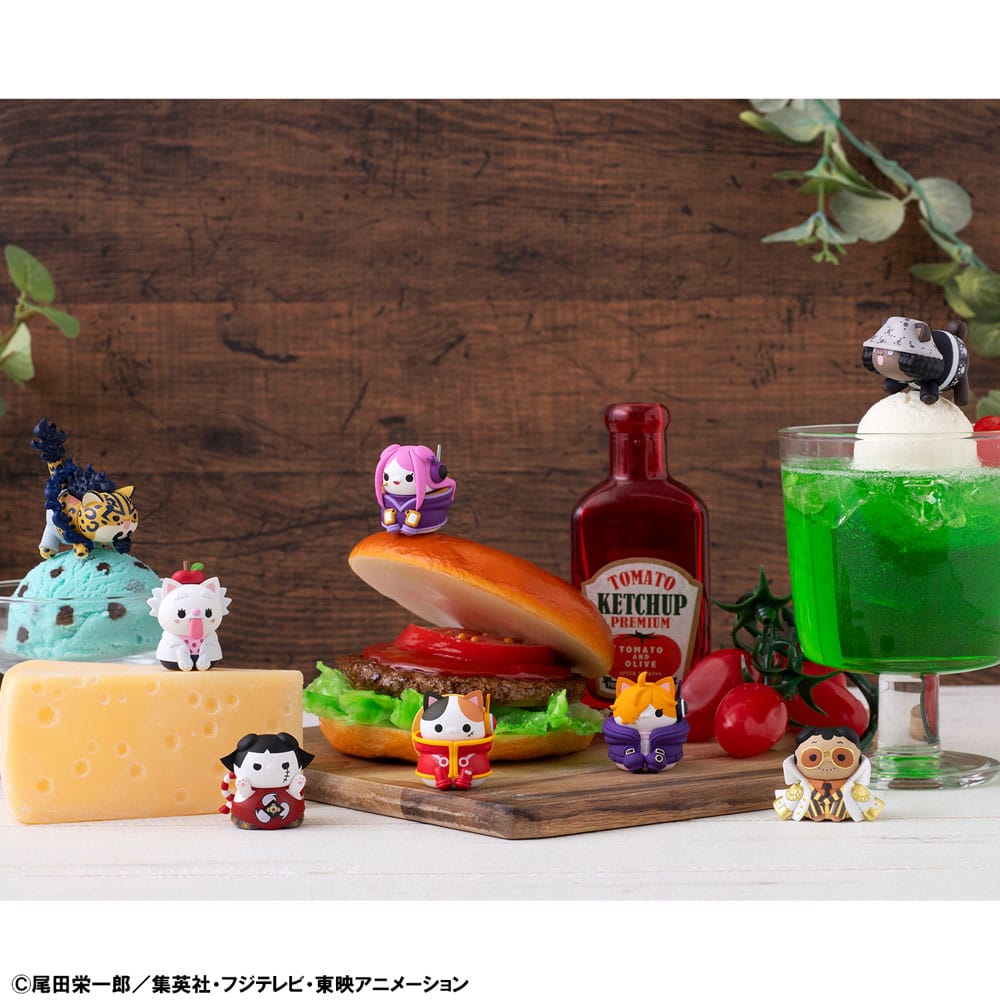 One Piece Mega Cat Project assortiment trading figures Egghead NyanPieceNyan! 3 cm (8)