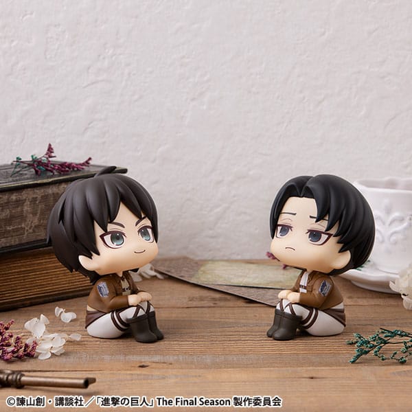 Attack on Titan statuette PVC Look Up Eren Jaeger & Levi Set (with gift) 11 cm