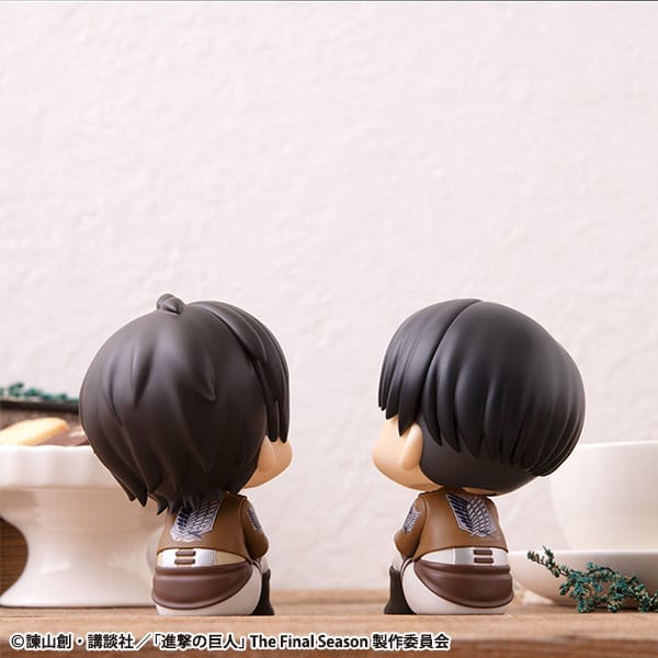 Attack on Titan statuette PVC Look Up Eren Jaeger & Levi Set (with gift) 11 cm