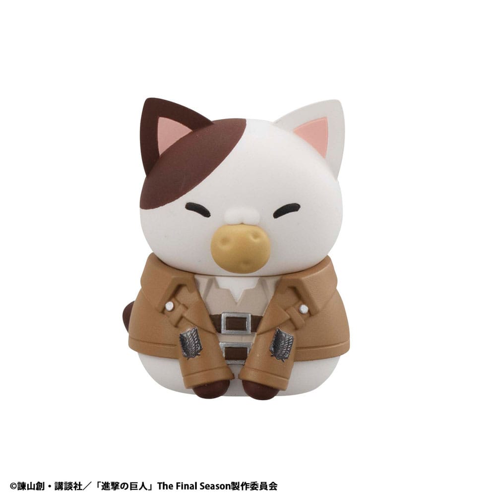 Attack on Titan Blind Box présentoir figurines mini Mega Cat Project Attack on Tinyan Gathering Scout Regiment danyan! 3 cm (8) (Repeat)