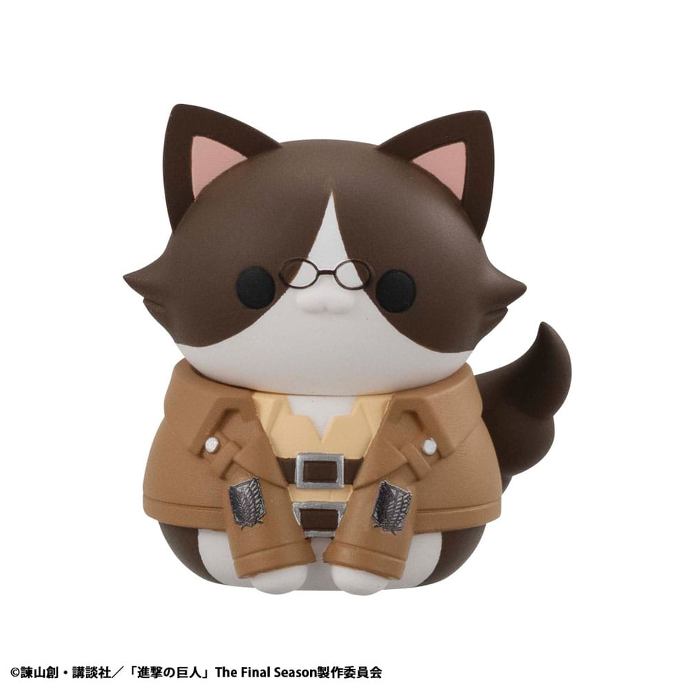 Attack on Titan Blind Box présentoir figurines mini Mega Cat Project Attack on Tinyan Gathering Scout Regiment danyan! 3 cm (8) (Repeat)