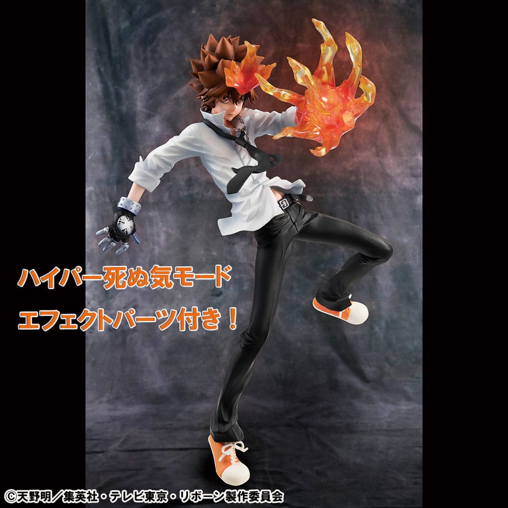 Katekyo Hitman Reborn! G.E.M. Series statuette PVC Tsunayoshi Sawada & Kyoya Hibari & Reborn Set 21 cm