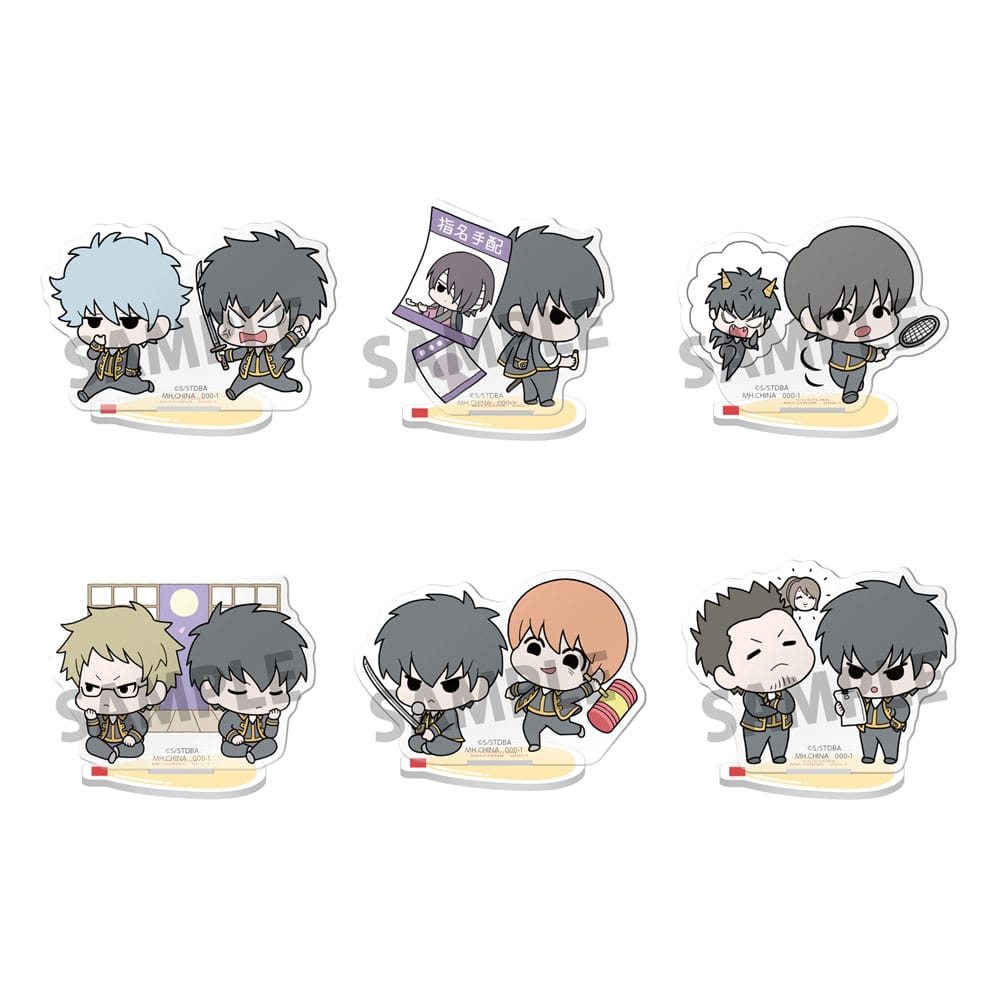 Gintama assortiment figurines acrylique Buddycolle Gintama Vice Leader 24H 6 cm (6)