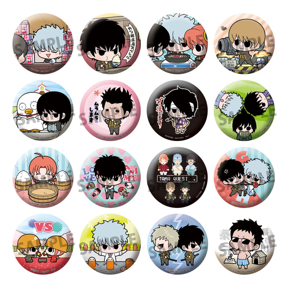 Gintama assortiment badges Famous Scene Ver. 5 cm (16)