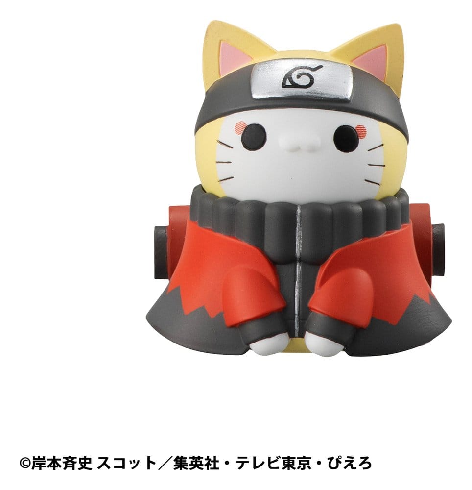 Naruto Shippuden Mega Cat Project assortiment boîte-mystère trading figures Defense Battle of Village of Konoha! 3 cm Nyaruto! (8) (re-run)
