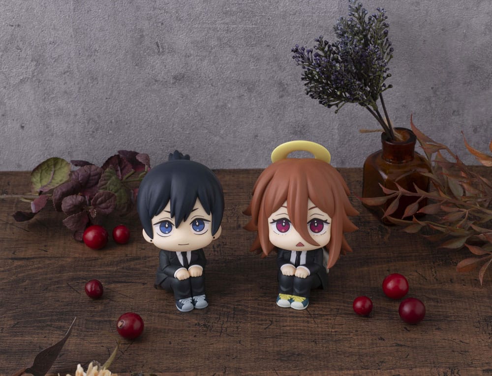 Chainsaw Man The Movie: Reze Arc statuette PVC Look Up Aki Hayakawa Smile Ver. & Angel Devil Set (with gift) 11 cm