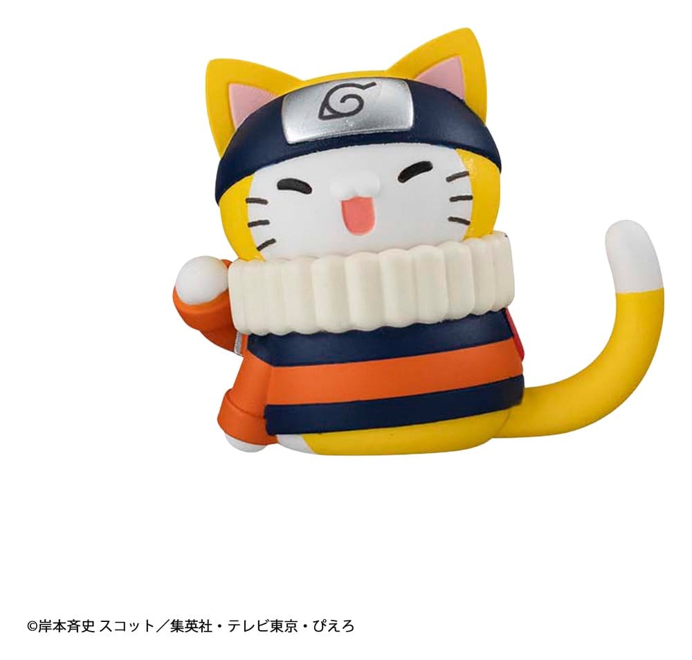 Naruto Mega Cat Project mini-figurines 3 cm Nyaruto! Cats of Konoha Village Reboot assortiment boîte-mystère (8) (Repeat)