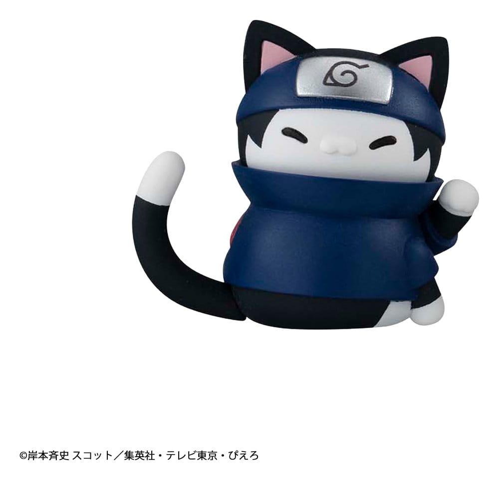 Naruto Mega Cat Project mini-figurines 3 cm Nyaruto! Cats of Konoha Village Reboot assortiment boîte-mystère (8) (Repeat)