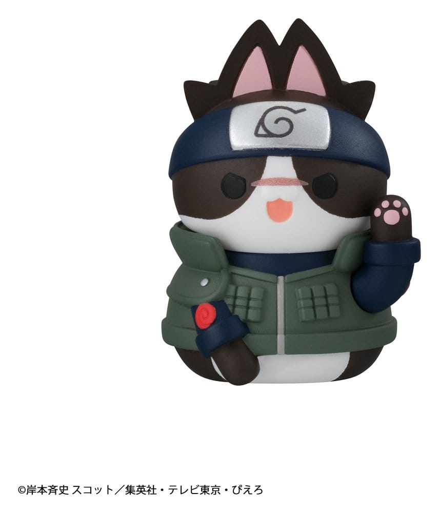 Naruto Mega Cat Project mini-figurines 3 cm Nyaruto! Cats of Konoha Village Reboot assortiment boîte-mystère (8) (Repeat)