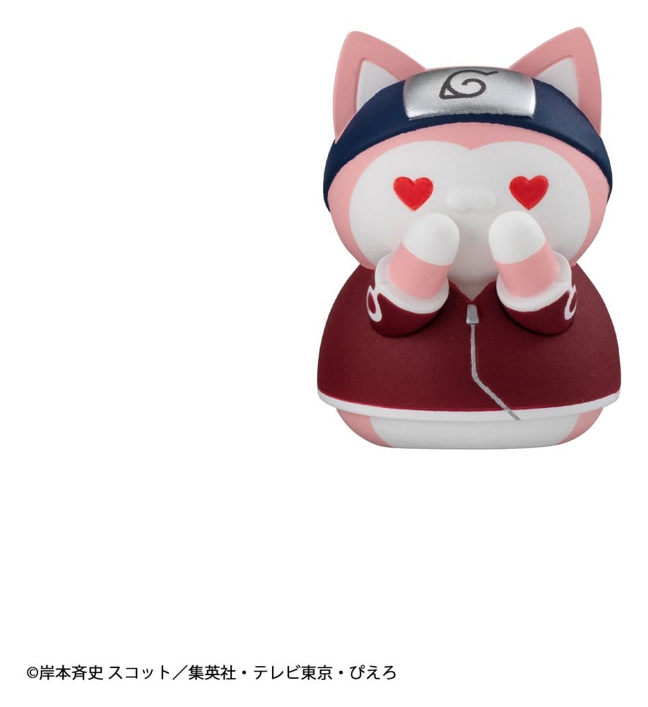 Naruto Mega Cat Project mini-figurines 3 cm Nyaruto! Cats of Konoha Village Reboot assortiment boîte-mystère (8) (Repeat)