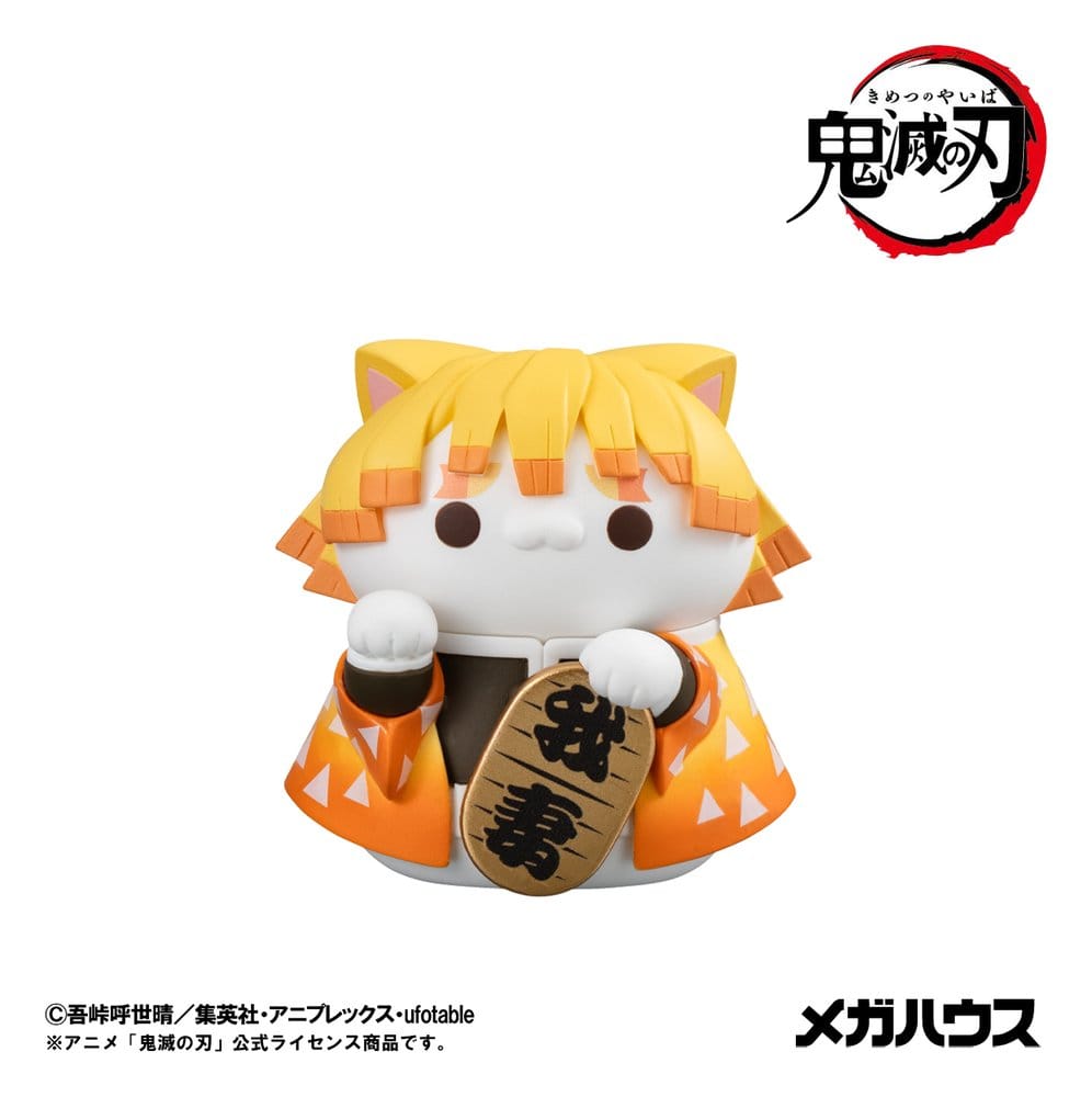 Demon Slayer: Kimetsu no Yaiba Mega Cat Project assortiment boîte-mystère trading figures Fortune Cats Ver. 01 7 cm (8)