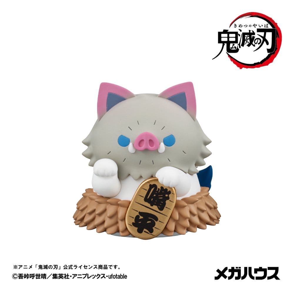 Demon Slayer: Kimetsu no Yaiba Mega Cat Project mini-figurines 6 cm Demon Slayer Fortune Cats ver. 02 assortiment boîte-mystère (8) (Repeat)