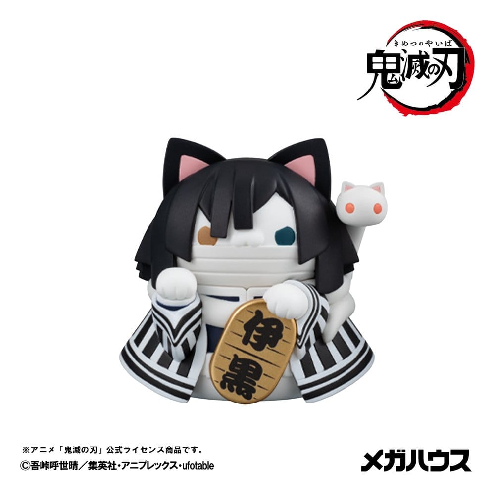 Demon Slayer: Kimetsu no Yaiba Mega Cat Project mini-figurines 6 cm Demon Slayer Fortune Cats ver. 02 assortiment boîte-mystère (8) (Repeat)