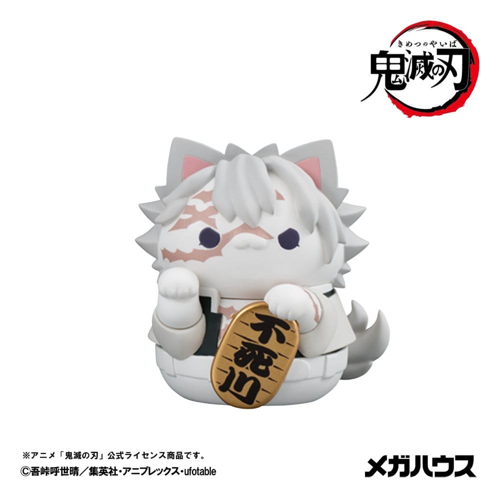 Demon Slayer: Kimetsu no Yaiba Mega Cat Project mini-figurines 6 cm Demon Slayer Fortune Cats ver. 02 assortiment boîte-mystère (8) (Repeat)