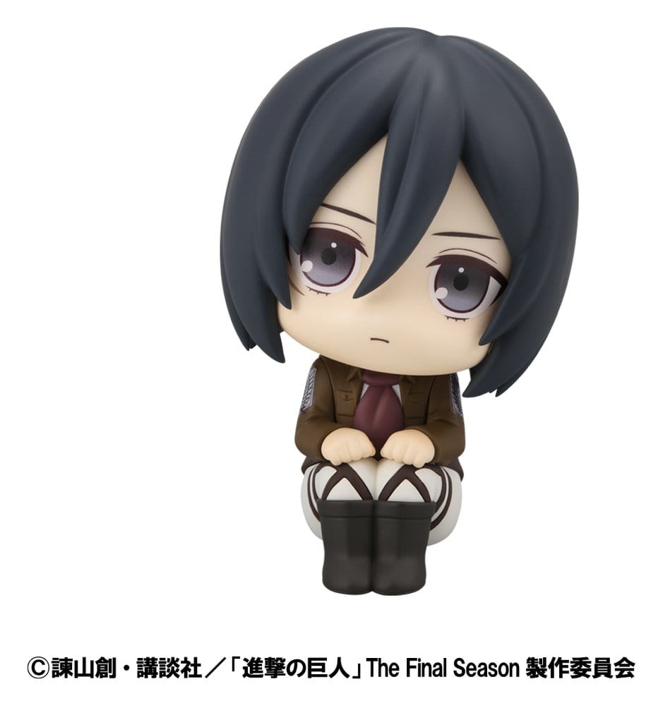 Attack on Titan statuetten PVC Look Up Levi Cleaning up Ver. & Mikasa Ackerman (with gift) 11 cm