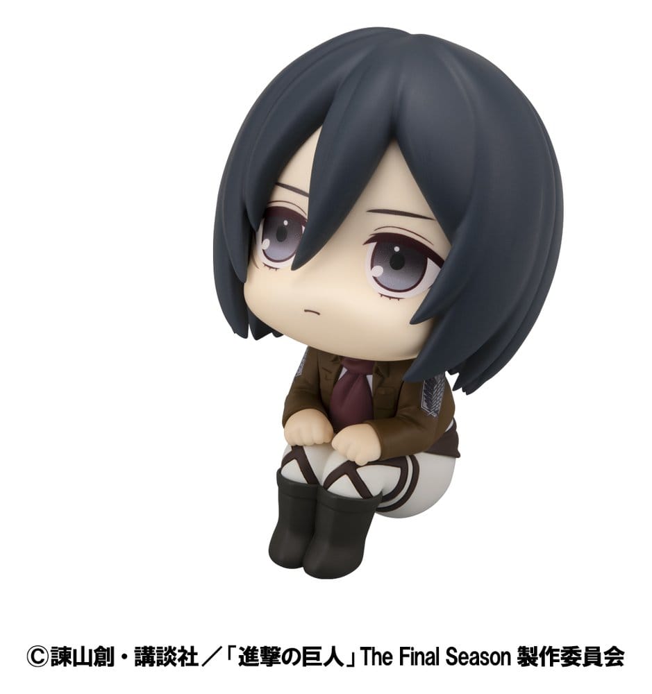 Attack on Titan statuetten PVC Look Up Levi Cleaning up Ver. & Mikasa Ackerman (with gift) 11 cm