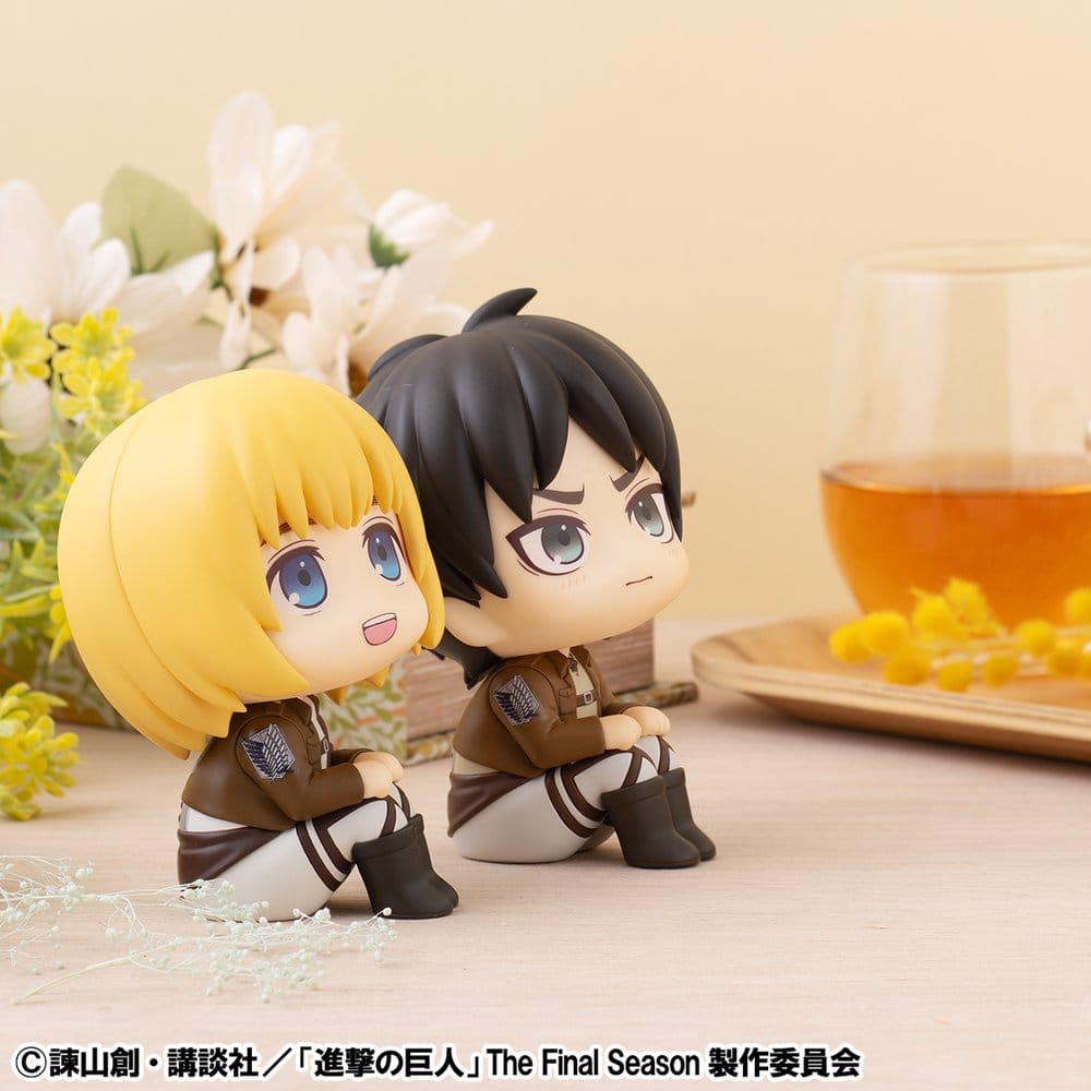 Attack on Titan Lookup pack de 2 figurines PVC Armin Arlert & Eren Yeager Grumpy Ver. 11 cm (with gift)