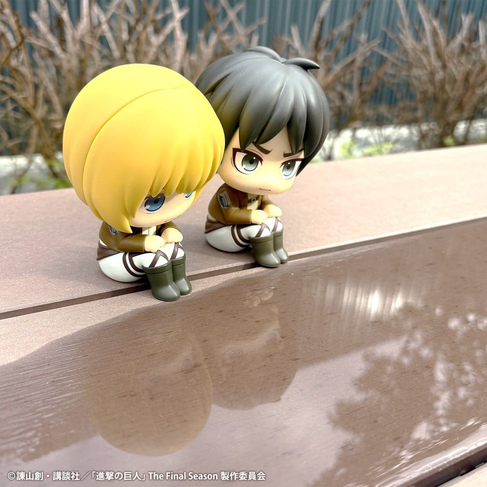 Attack on Titan Lookup pack de 2 figurines PVC Armin Arlert & Eren Yeager Grumpy Ver. 11 cm (with gift)
