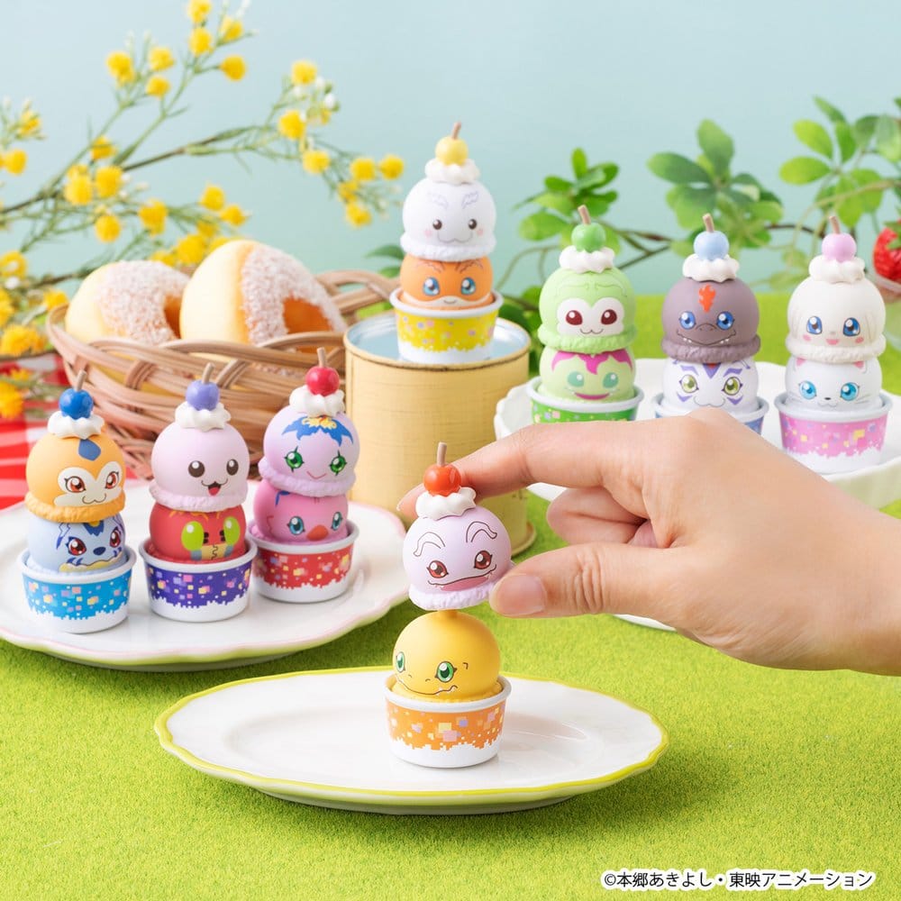 Digimon Adventure Tsumichen Stack up & Change mini-figurines 8 cm assortiment boîte-mystère (8) (Repeat)