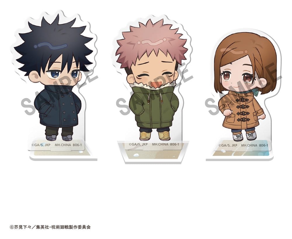 Jujutsu Kaisen Buddycolle Stand Acrylique 5th Anniversary C Megumi Fushiguro, Yuji Itadori & Nobara Kugisaki 10 cm