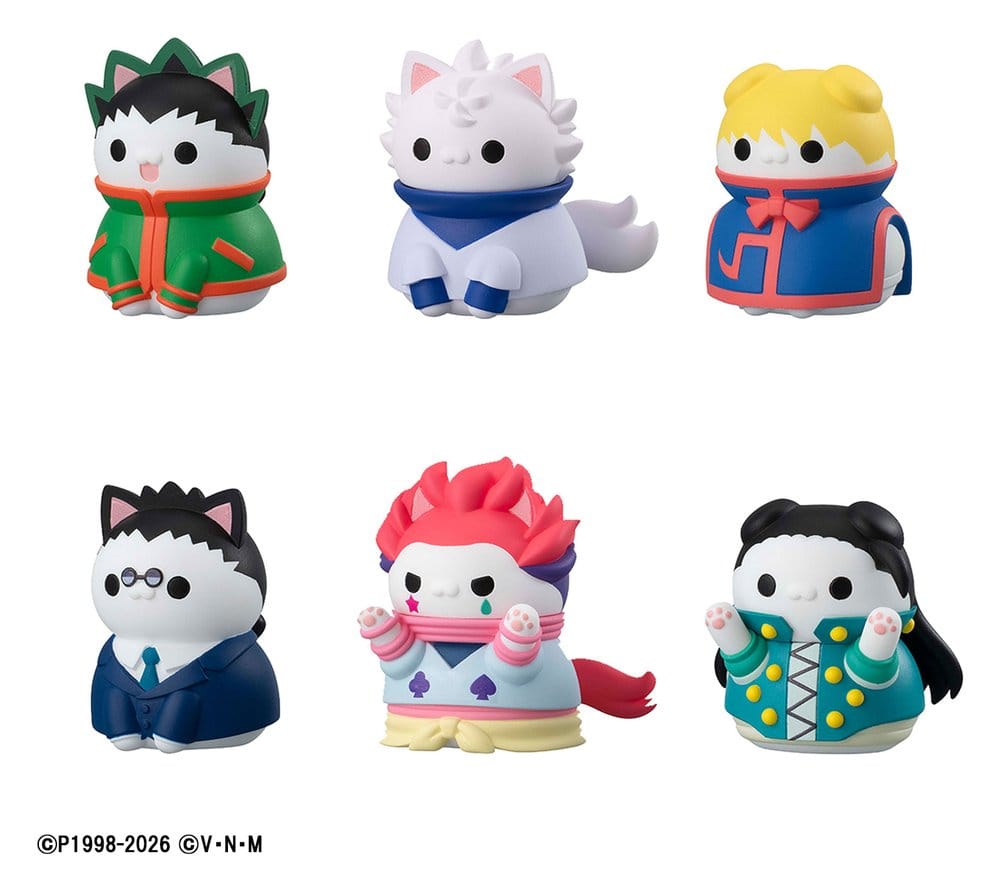 Hunter x Hunter Blind Box assortiment figurines mini Mega Cat Project Nyanter x Nyanter Hunter x Cat 3 cm (8)