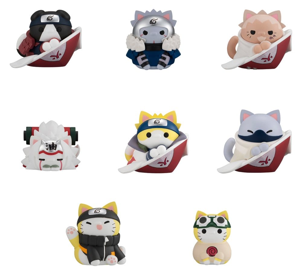 Naruto Shippuden Blind Box assortiment figurines mini Mega Cat Project Nyaruto! The bond between master and disciple ver. (8) (Repeat)