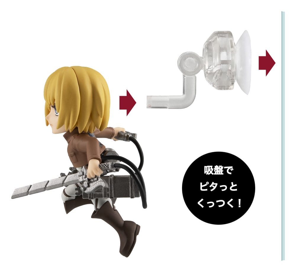 Attack on Titan Tobimas figurines mini Pack de 6 (with gift)