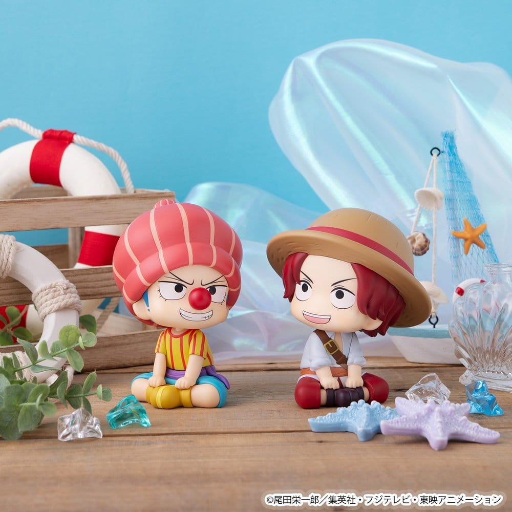 One Piece pack 2 figurines PVC Look Up Shanks & Buggy Childhood Ver. 11 cm (with gift)