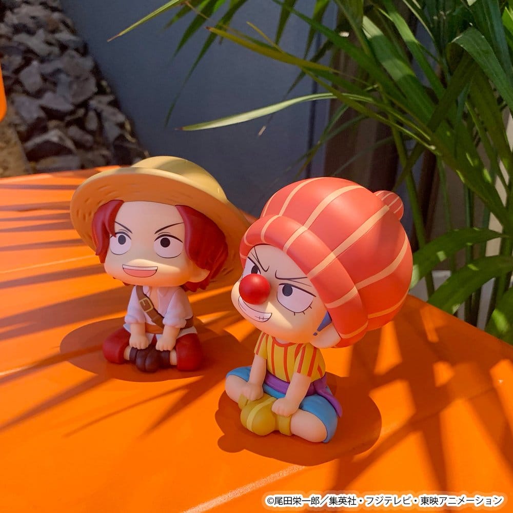 One Piece pack 2 figurines PVC Look Up Shanks & Buggy Childhood Ver. 11 cm (with gift)