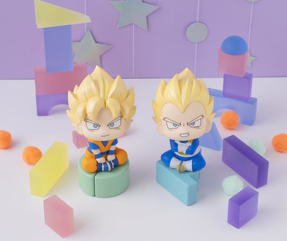 Dragon Ball DAIMA pack 2 figurines PVC Look Up Super Saiyan Son Goku (mini) & Super Saiyan Vegeta (mini) 11 cm (with gift)