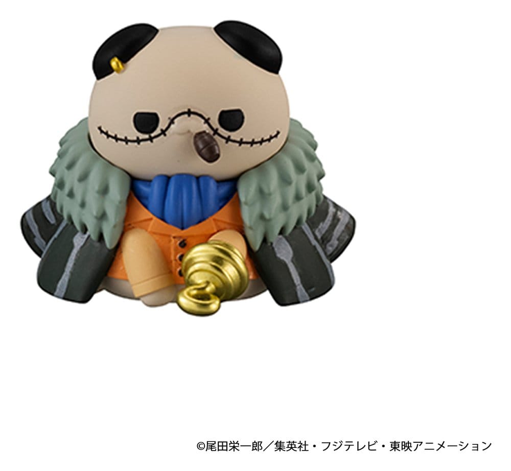 One Piece Blind Box présentoir figurines mini Mega Cat Project Nyan Piece Nyan! Luffy & the Seven Warlords of the Sea 3 cm (8) (Repeat)