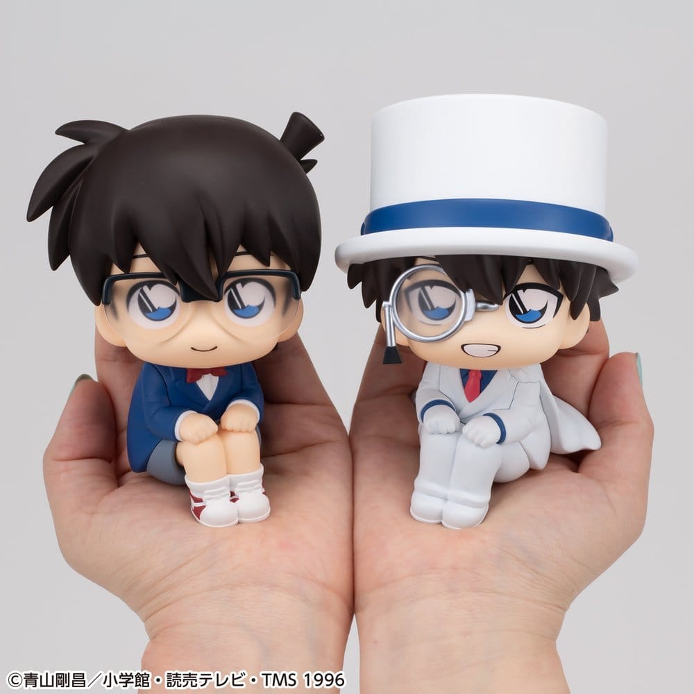 Detective Conan pack 2 figurines PVC Look Up Conan Edogawa & Kid the Phantom Thief 11 cm (with gift)