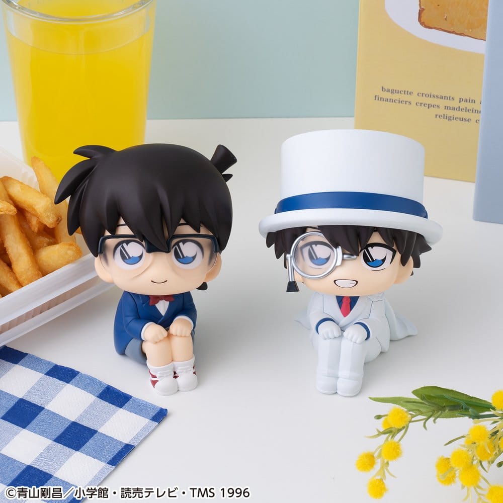 Detective Conan pack 2 figurines PVC Look Up Conan Edogawa & Kid the Phantom Thief 11 cm (with gift)