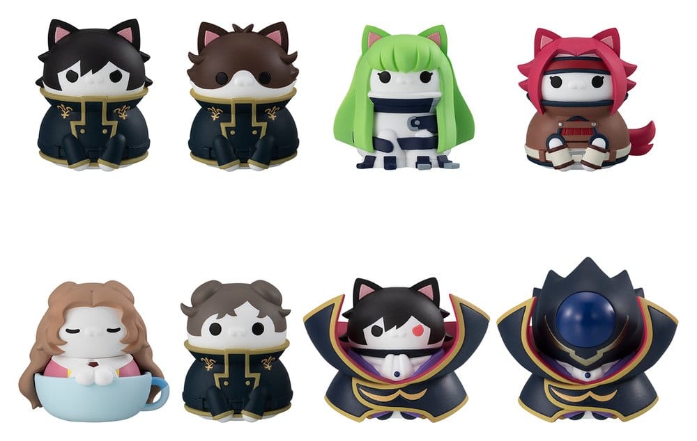 Code Geass: Lelouch of the Rebellion Blind Box assortiment figurines mini Mega Cat Project Code Genyass 3 cm (8)